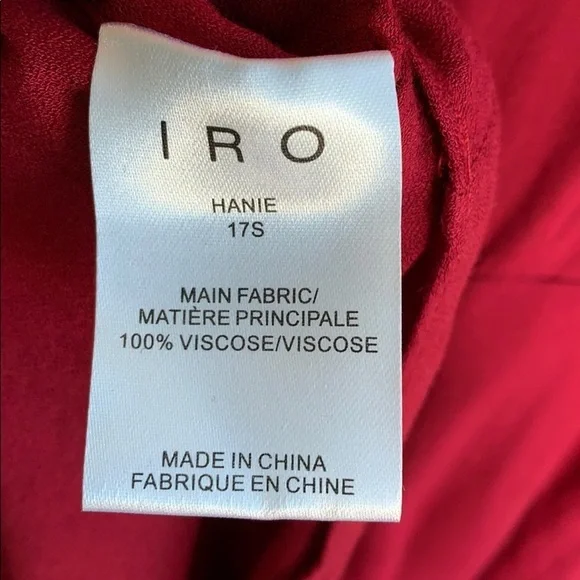 IRO Ruffle Cold Shoulder Layered Open Back Long Sleeve Mock Neck Dress - Picture 9 of 11